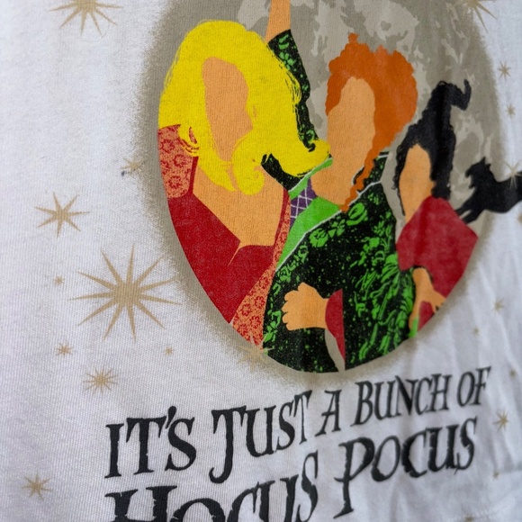 Disney girls medium 8 Hocus Pocus cropped tshirt - Picture 3 of 6